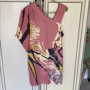 One shoulder free people spring dress